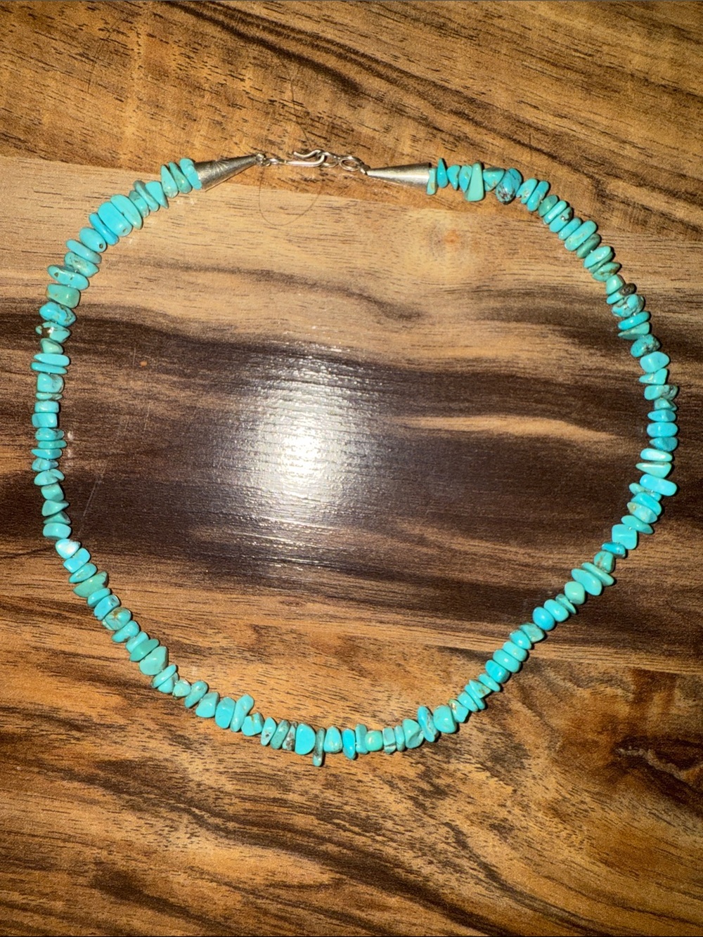 Turquoise & Silver Bead Necklace